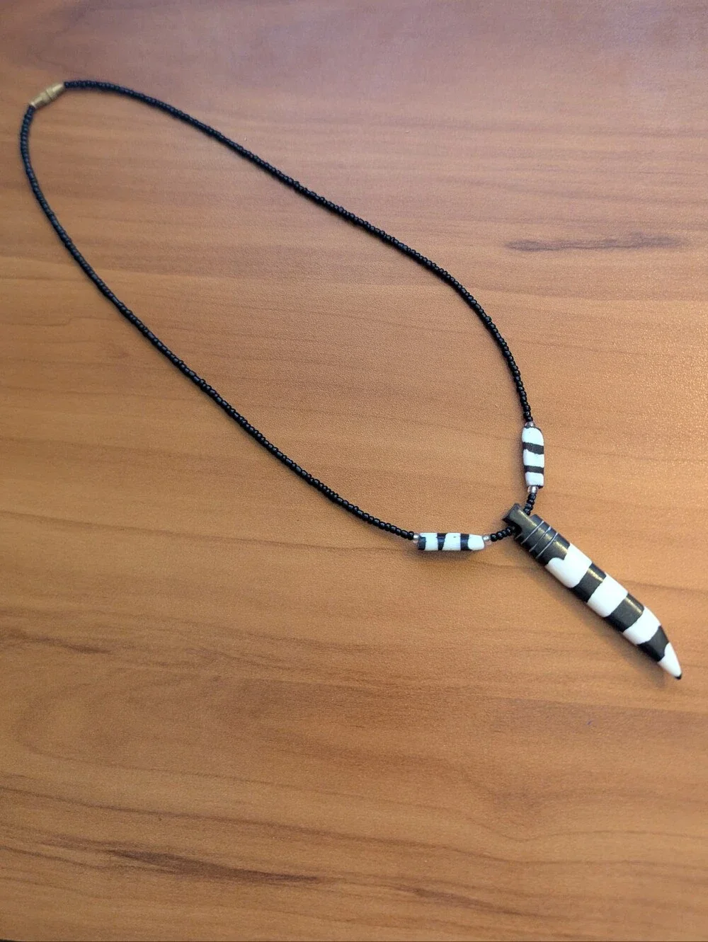 Handmade in Kenya Camel Bone Pendant Necklace - Unisex